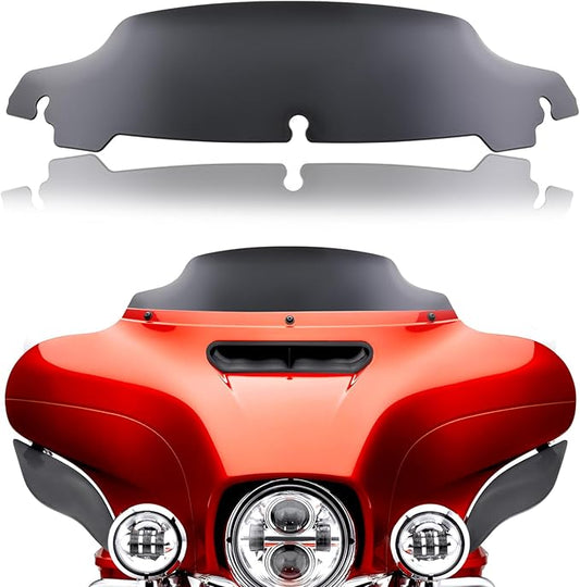 JMTBNO Black 4.5" Wave Windshield Windscreen Compatible for 2014-2024 Harley Davidson Touring Street Glide/Electra Glide/Ultra Limited/Tri Glide FLHT FLHX FLHXS FLHTK