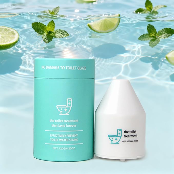 Automated Toilet Bowl Cleaner, Pro 10 Years Toilet Bowl Cleaners, Automatic Long-Lasting Cleane Fresh Scent, Water Treatment Gel Kit, No Scrubbing Required, Easy to Use (2pces)