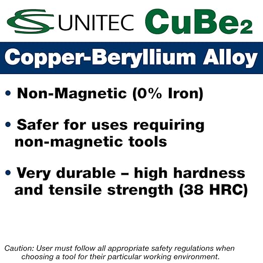 C.S. Unitec Screwdriver Flat Head Non-Sparking, Non-Magnetic, Corrosion Resistant 3/8"" x 12"" TUV Certified EX801-10B"