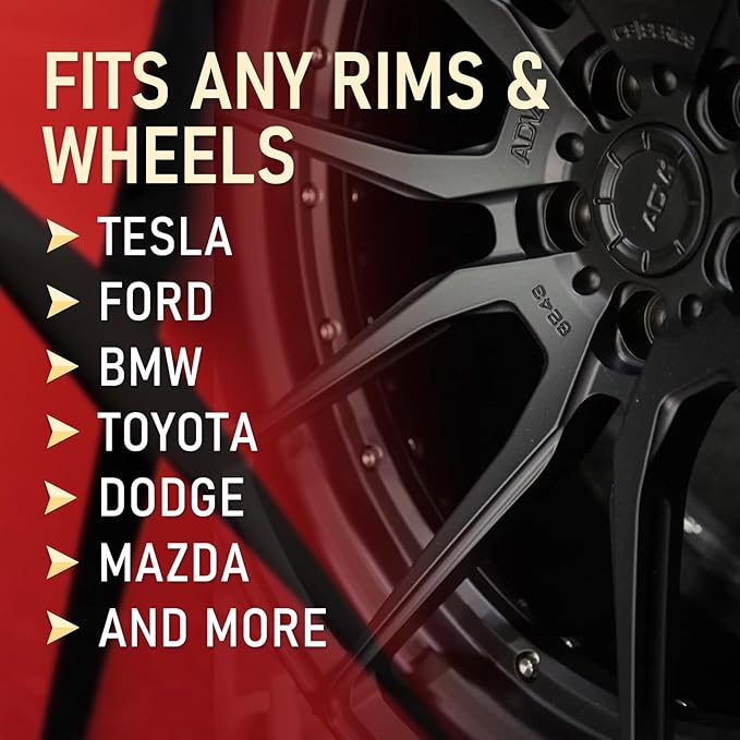 SMAPHY Matte Black Rim Touch Up Paint, Wheel Scratch Repair Kit, Repair Curb Rash, Scratches, and Scuffs on Wheels Quickly and Easily, Universal Color Matte Black Wheel Paint