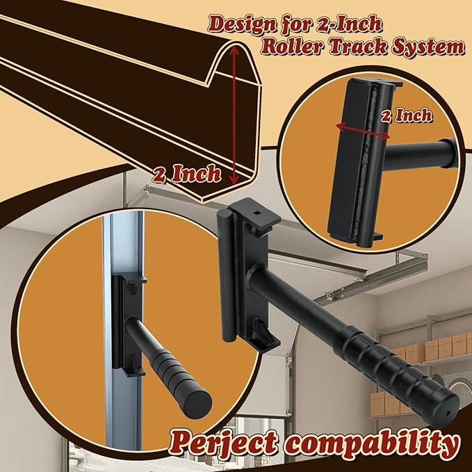 TOPOWN Heavy Duty Garage Door Track Repair Tool Kit for 2-Inch Roller Track Rail Systems, Garage Door Vertical Track Maintenance Tool Set, Anti-Slip Handle and Easy Operation