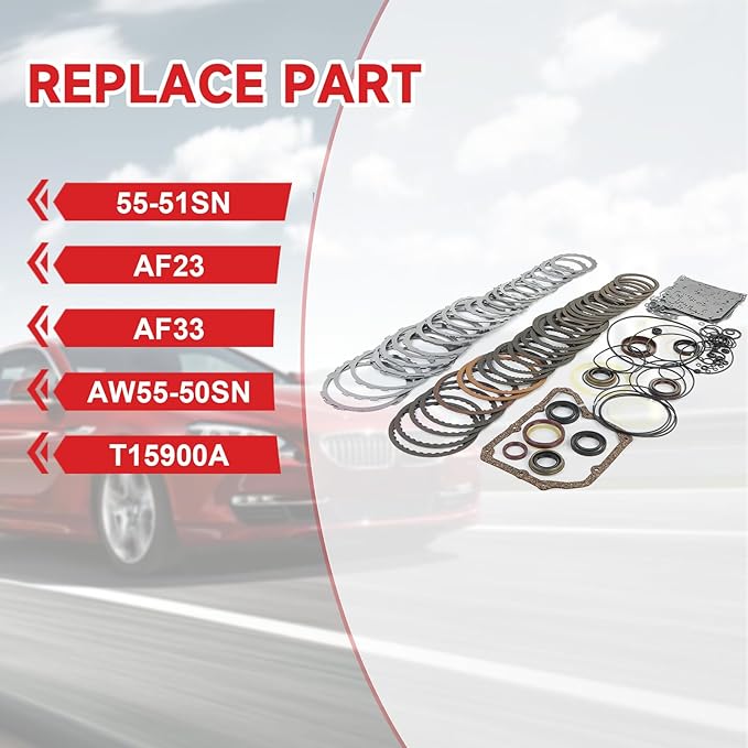 AW55-50SN Transmission Master Rebuild Kit AF23 Fits for LS Sport Utility 4-Door, for Quest Base Mini Passenger Van 4-Door, for Torrent Base Sport Utility 4-Door AF33