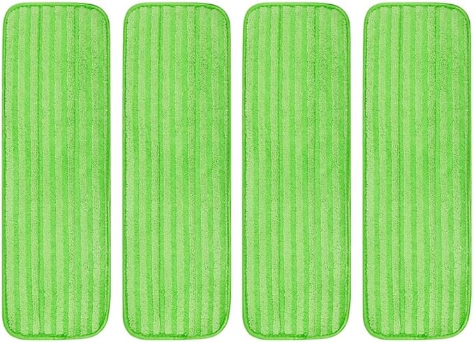 Reusable Microfiber Mop Pads for Swiffer Sweeper XL, Washable Dust Mop Refills for Hardwood Tile and Laminate Floors, Wet or Dry Use (Pack of 2 or 4)(4 PACK)