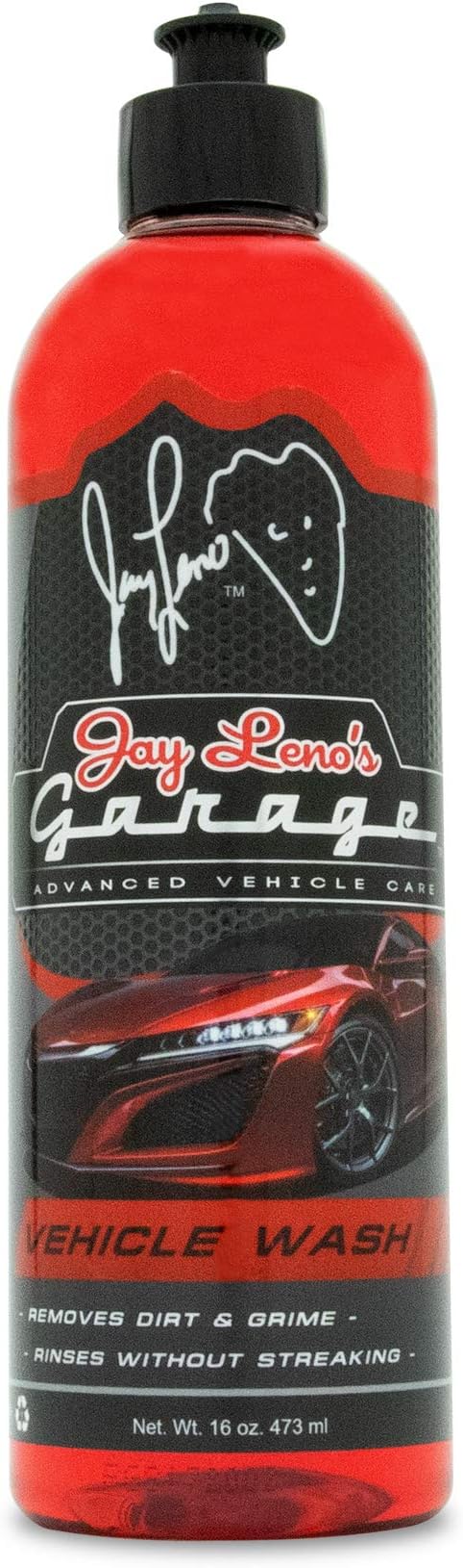 Jay Leno's Garage Car Shampoo – Advanced PH Neutral Car Shampoo Exterior Cleaner, Thorough Foaming Car Wash Shampoo for Deep-Clean Professional Vehicle Wash and Auto Detailing Car Care (16 oz.)