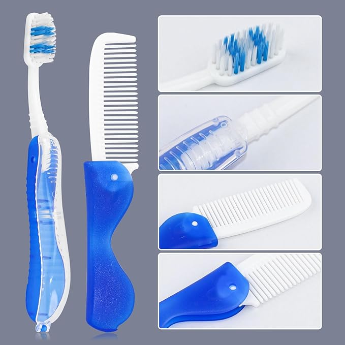 Hygiene Kit Bulk, Folding Design, Individually Boxed, The Travel Hygiene Kit is Fully Equipped and Clean and Hygienic, Convenience Kits Suitable for Hotel, Home, Travel (24-Pack)