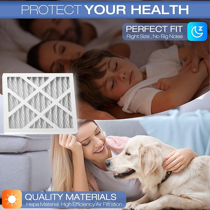 4 Pack PN07126 MERV 13 Dehumidifier Filter Replacement Compatible with sanidry Sedona dehumidifier, PN07126 Filter Help Provide a Healthier Indoor Environment for Your Family