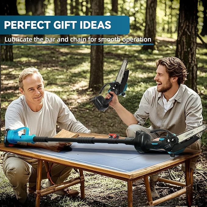 Cordless Pole Saws for Tree Trimming,2-In-1 Mode Cordless Pole Saw for Cutting Branches and Wood,with Portable Bag and 2-20V 4A Battery