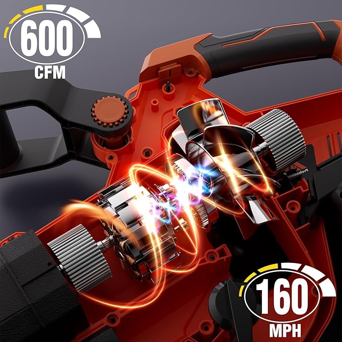 AIVOLT 40V Cordless Leaf Blower Vacuum Mulcher, with 40L Collection Bag, 2x4.0Ah Batteries & Charger, 160 MPH Air Speed, 3-in-1 Yard Tool for Lawn Care, Patio Cleaning
