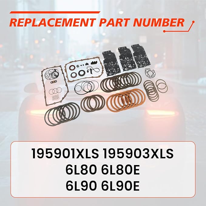 6L90 Transmission Master Rebuild Kit, Compatible with Escalade Suburban Yukon XL Silverado Express1500 2500 3500 2006-UP, Transmission Rebuild Overhaul Seals Set Replaces 6L90E 6L80 6L80E