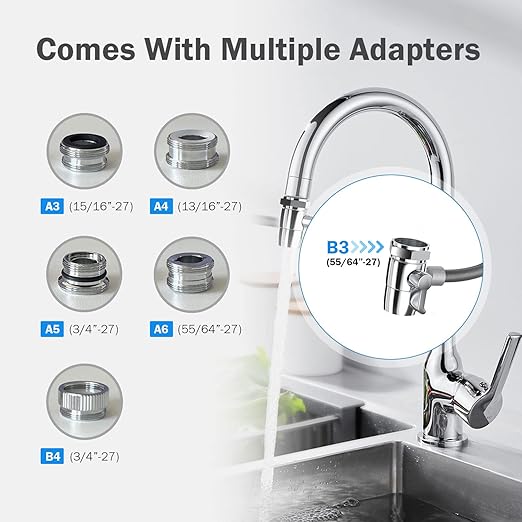 Frizzlife DS99 Countertop Water Filter System, NSF 42&372 Certified 8-Stage Stainless Steel Water Filter for Sink Faucet, 0.5 Micron Filter Reduces 99.99% Lead, Chlorine, Heavy Metals, Bad Taste&Odor