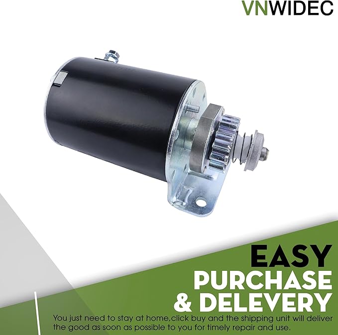 Upgraded Starter Motor 14 Tooth Replacement for Briggs and Stratton 12-32XL 12.5-32XLE 13-32XLE 13HP 13-32G/H 14-38HXLE 15-38HXL 16-38G/H 16-38HXL Lawn Mower