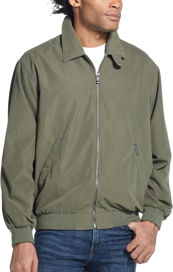 Weatherproof Men's Golf Jacket - Lightweight Windbreaker, Water-Resistant Microfiber Shell, Perfect for Golf & Casual Wear