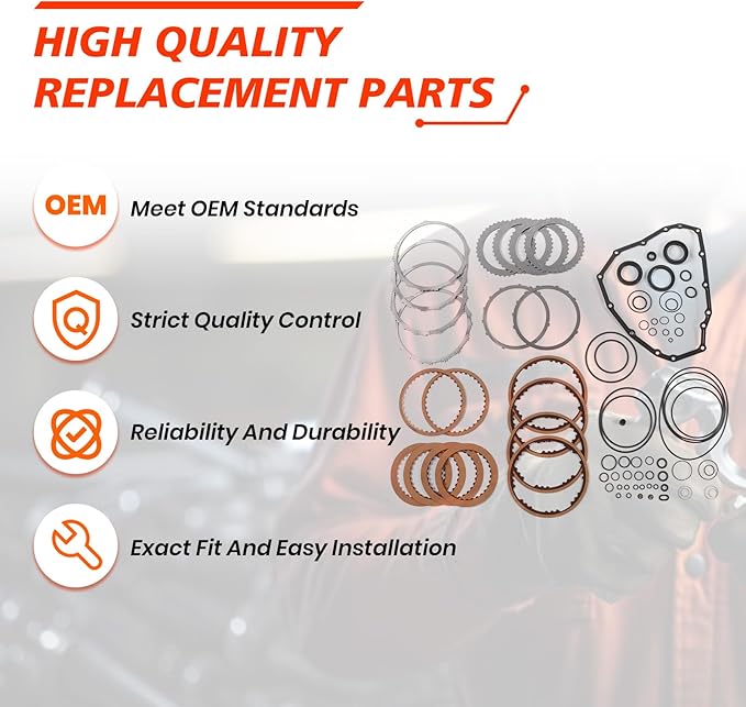 JF015E RE0F11A Transmission Master Rebuild Kit Overhaul, Compatible with March Sentra Cube Versa Tiida CVT, Automotive Rebuild Overhaul Kit with Seals Replaces Part