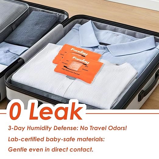 100g x 5 Packs Fonday Rechargeable Silica Gel Desiccant Packets Fast Reactivate Desiccant Bags Moisture Absorbers for Storage Bins, Suitcase, Safe, 3D Filaments, Electronics