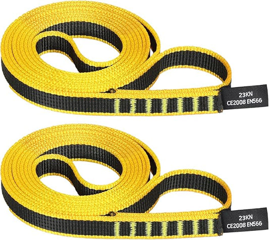 18mm Nylon Climbing Sling Runner 23KN CE2008/EN566 Certified - Webbing Straps for Outdoor Rock Climbing, Rappelling, Swing, Yoga Hammock etc