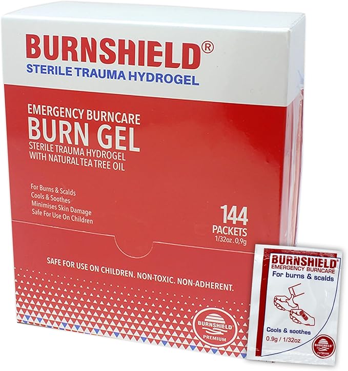 Burnshield Emergency Burncare Burn Gel - 0.9g Packets - 144 Count