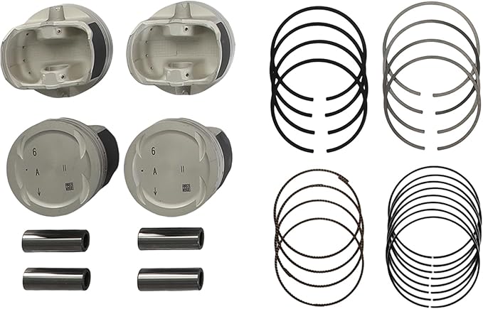 G4KE 2.4 Engine Rebuild Overhaul Kit w/Crankshaft & Con-Rods & Pistons kit Fit for Hyundai Santa Fe Sonata Tucson for Kia Optima Sorento 2.4L 2007-2020 Replace# 23510-25220 23111-2G200 23060-2G400
