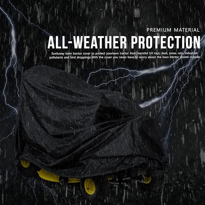 Waterproof Gator Cover for John Deere LP93547 CPLP93547, Durable Full-Size Gator Storage Covers Against Water, UV, Dust, Snow, Wind All Weather Protection for Outdoor Lawn Mower Storage
