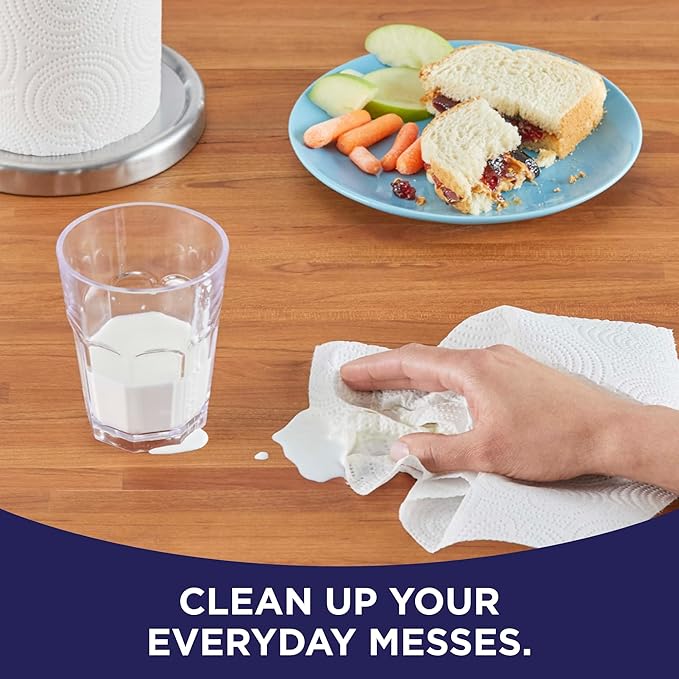 Sparkle Pick-A-Size Paper Towels, 24 Double Rolls = 48 Regular Rolls, Everyday Value Paper Towel with Full and Half Sheets