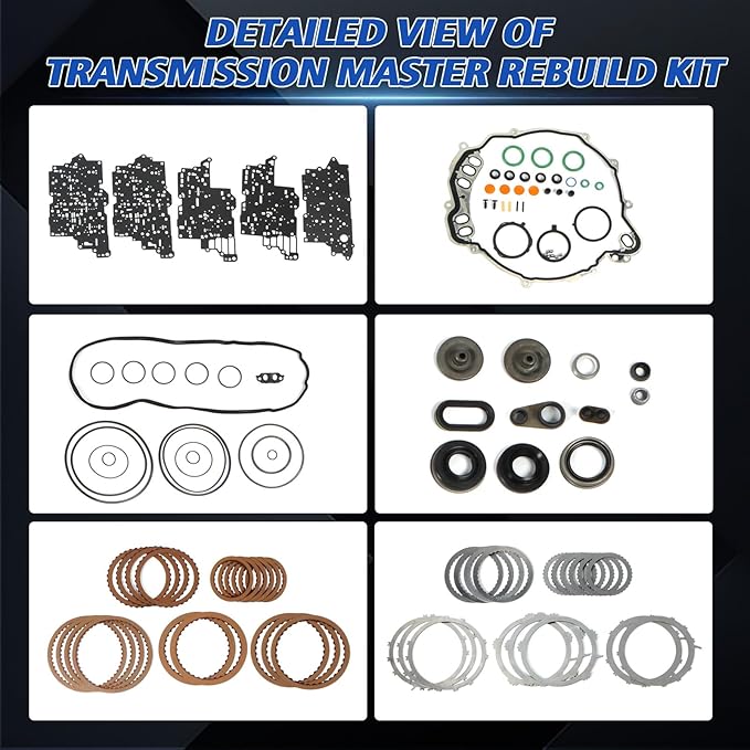 6F50 6F55 Auto Transmission Master Rebuild Kit Fits for Explorer Flex Edge Taurus X Compatible with Continental MKZ MKS MKT MKX 2 2007-2020 Car Aftermarket Parts