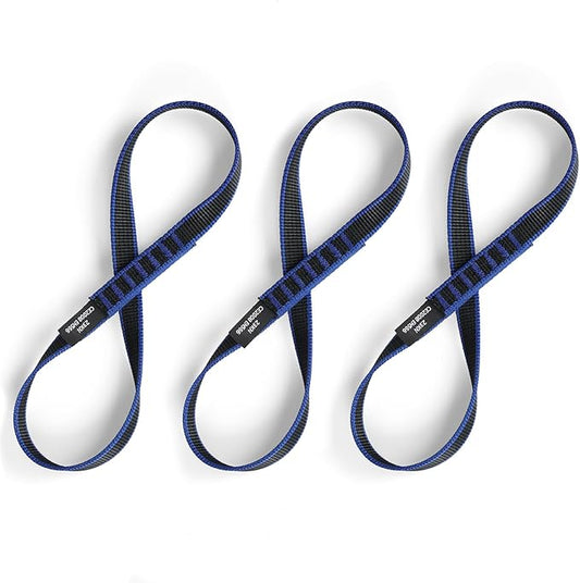 18mm Nylon Climbing Sling Runner 23KN CE2008/EN566 Certified - Webbing Straps for Outdoor Rock Climbing, Rappelling, Swing, Yoga Hammock etc