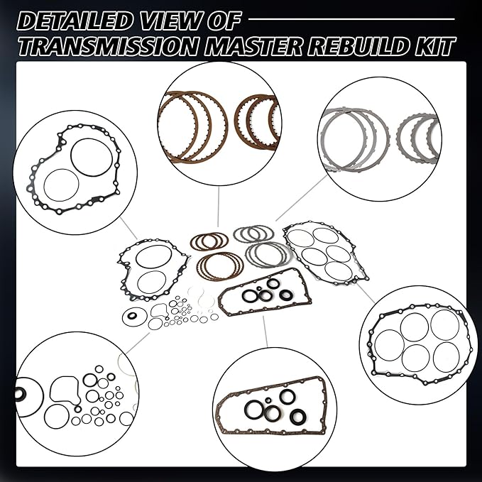 RE0F10A JF011E Transmission Master Rebuild Kit Overhaul Seals Fits for Altima Compass Galant Kizashi Outlander Rogue Sentra V6 Engine Aftermarket Parts