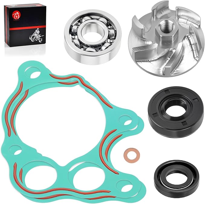 Water Pump Impeller & Gasket Rebuild Kit for Honda CR500R 1986-2001 19215-KA5-690