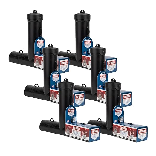 Top Loader Black Plastic Rodent Bait Station – Durable Tamper-Resistant Station for JT Eaton Bait Blocks & Rodenticides