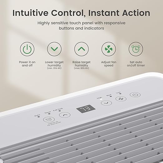 Waykar 150 Pint Energy Star Dehumidifier for Large Rooms up to 7,000 Sq. Ft. for Home, Basement, Commercial, Industrial, with Drain Hose & Tank, Auto Defrost, Ultra Quiet, Smart Auto Comfort Mode