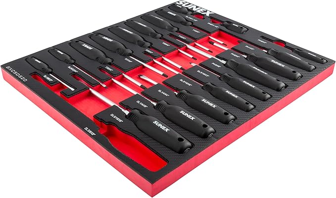 SUNEX TOOLS SXCSDS20 Phillips®, Slotted & Torx® Magnetic Screwdriver Set
