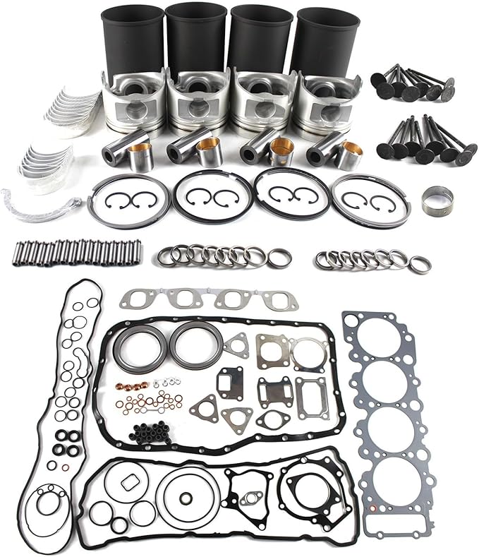 4HL1 Engine Overhaul Rebuild Kit with 16 Valve Kit for Isuzu 4HL1 Engine NPR-HD NQR NRR Truck Engine Rebuild Repair Aftermarket Parts