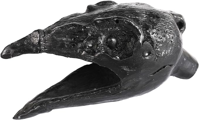 Aztec Crow Death Whistle - Loud Human-Like Scream - Ghost Scream Whistle for Halloween, Pranks, Decor, Self Defense - Wilderness Survival Whistle - Black
