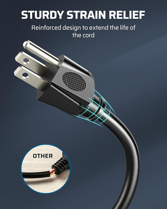 DEWENWILS Extension Cord Multiple Outlet Weatherproof, Christmas 15 FT Tri-Tap Cords, 16/3 SJTW Power Cable for Outdoor Landscaping String Lights, ETL Listed, Pack of 2, Black