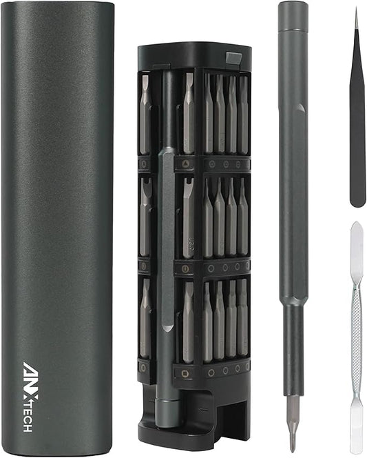 46-in-1 Precision Screwdriver Set with S2 Steel Bits & Security Bits, Mini Tool Kit for Electronics, Computers, Phones, Home/Dorm DIY, Magnetic Screwdriver with Portable Box, Great Gift for Men