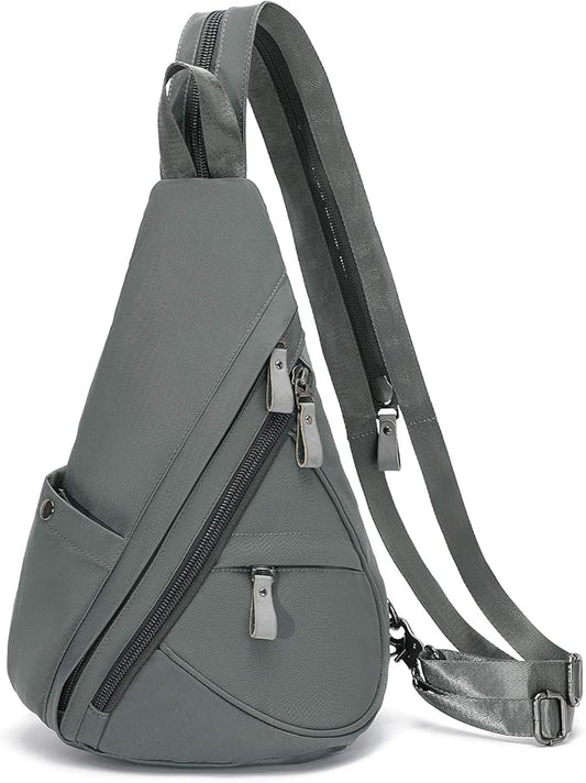 KL928 Nylon Sling Bag - Small Crossbody Backpack Shoulder Casual Daypack Multipurpose Rucksack for Men Women