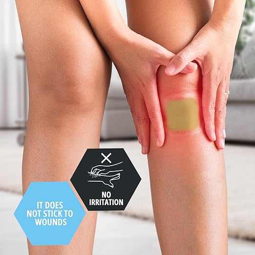 MED PRIDE Hydrocolloid Dressing 2in by 2in Sterile Adhesive Bandages for Pilonidal Cyst Ulcers Blisters Acne (2'' x 2'' 10 Thin)