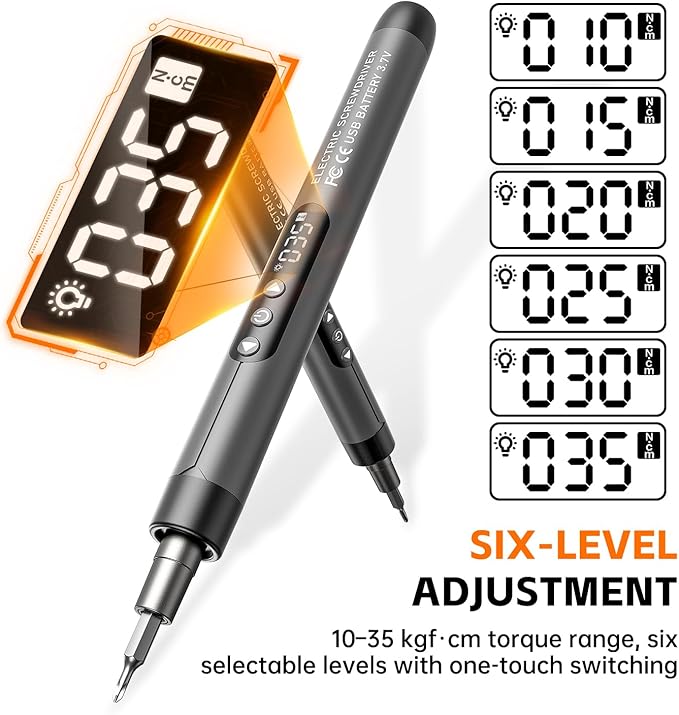 Mini Electric Screwdriver Set 120-IN-1: UnaMela Small Electric Screwdriver Cordless - 120 Precision Bits, LED Light, Magnetic Power Screwdriver Repair Tool Kit for PC RC Electronics