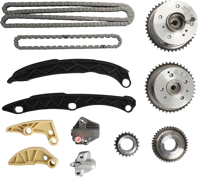 G4KJ G4KH Timing Chain Kit w/VVT Gear Fit For Kia Sorento Sportage Optima Hyundai Sonata Santa Fe 2.4L 2.0L 2011-2018, 24321-2G111 24350-2G750 24370-2G750