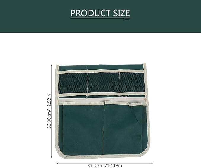Garden Pouch, Foldable Portable Garden Kneeler Bench Kneeling Bag Gardening Tools Storage Stool Multiple Storage Pouch