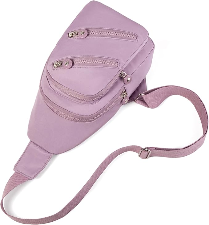 Crossbody Small Sling Backpack Sling Bag for Women, Chest Bag Daypack Fanny Packs Cross Body Bag for Hiking Traveling Outdoors