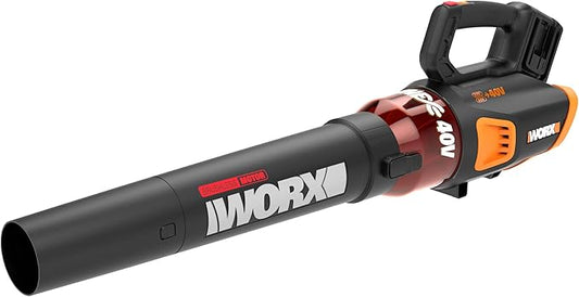 WORX WG584.9 40V Cordless Leaf Blower, Electric Blower for Lawn Care with Brushless Motor, 2 Batteries & Charger Not Included