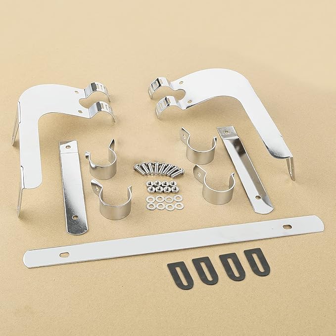 Green-L 39mm Windshield Bracket Fit for Harley Dyna Chrome Windscreen Mount Support