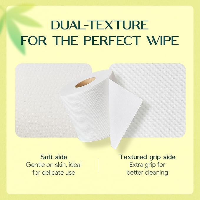 Premium Bamboo Toilet Paper | 3-Ply – Strong & Absorbent | Tree-Free, FSC Certified, BPA/PFAS-Free | Septic-Safe, Lint-Free | 12 Mega Rolls (360 Sheets/Roll) | PALM NAKI