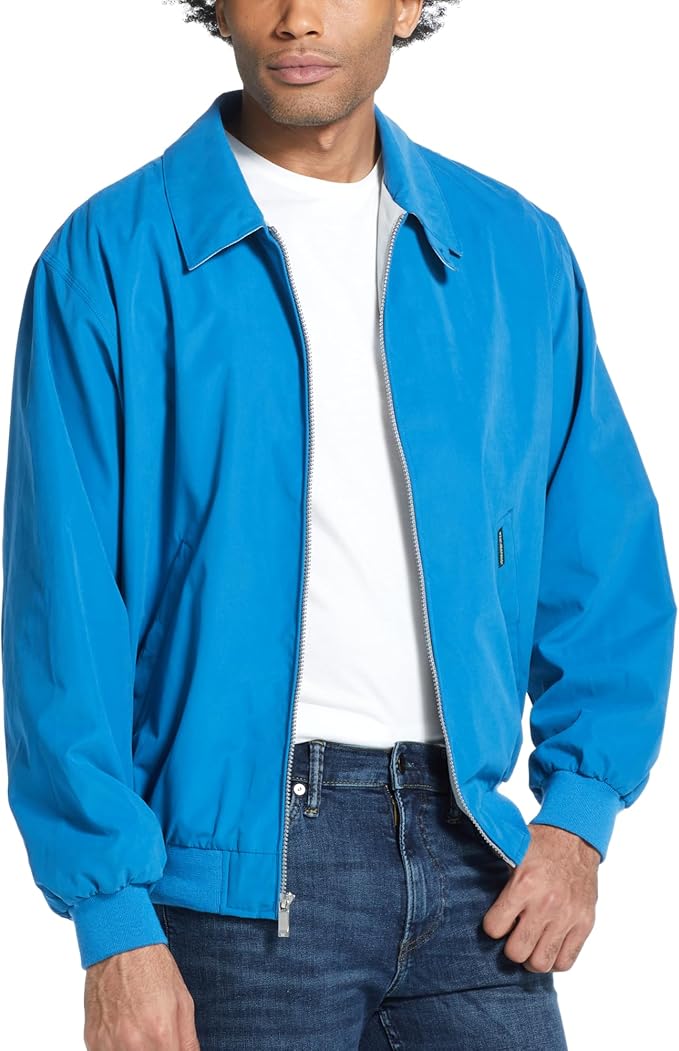 Weatherproof Men's Golf Jacket - Lightweight Windbreaker, Water-Resistant Microfiber Shell, Perfect for Golf & Casual Wear