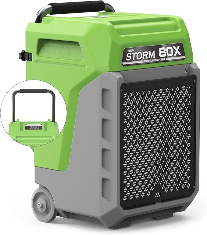 ALORAIR 170 Pints LGR Commercial Dehumidifier with Pump & Drain Hose, Fit for 2,100 Sq.Ft, Portable Industrial Dehumidifiers with Wheels for Water Damage Restore, Basement, Garage, 5 Years Warranty