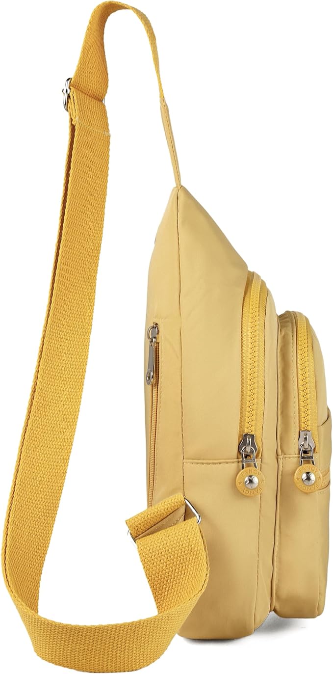 Small Sling Bag Cross Body Bags for Women, Crossbody Bag Sling Backpack for Outdoors Sports Hiking - Gold