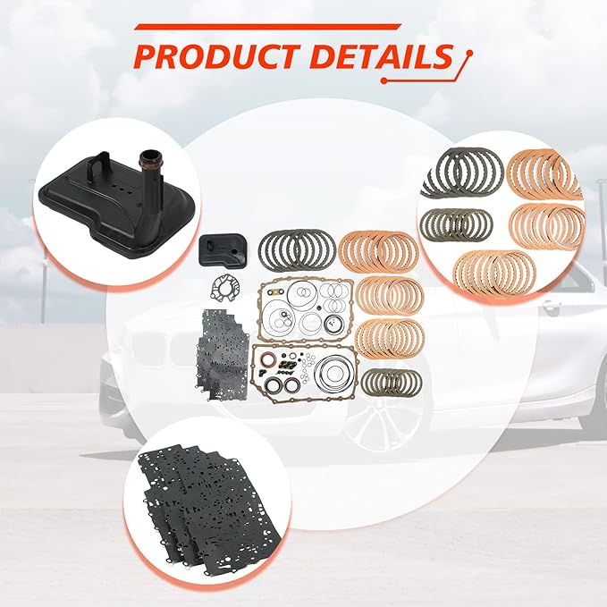 6L90 6L80 Transmission Master Rebuild Kit, Compatible with Escalade CTS Silverado Suburban Express 1500, Automotive Replaces Transmission Overhaul Steel Part with Filter 6L90E 6L80E