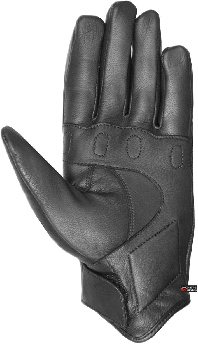 Jackets 4 Bikes Motorcycle Gloves - Premium Leather for Men Women, Touchscreen, Non-Slip, Motorbike Cruiser Street Biker Protector Glove