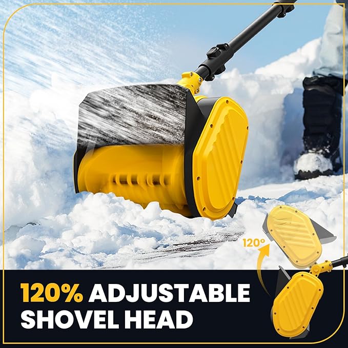 Electric Snow Shovel for Dewalt 20V Max Battery, 11" Brushless Snow Blower with Adjustable Handle, Max 26 FT Snow Thrower, Cordless Snow Shovel 20V for Driveway, Sidewalk, Patio, Deck (No Battery)