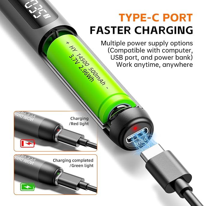 Mini Electric Screwdriver Set 120-IN-1: UnaMela Small Electric Screwdriver Cordless - 120 Precision Bits, LED Light, Magnetic Power Screwdriver Repair Tool Kit for PC RC Electronics